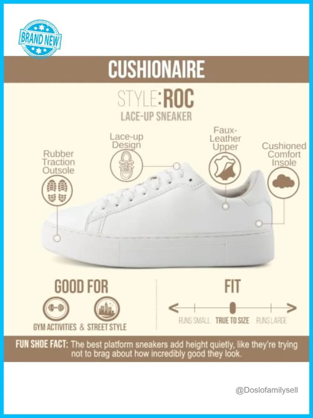 Vegan Leather Platform Lace Up Sneakers Cushioned Comfort